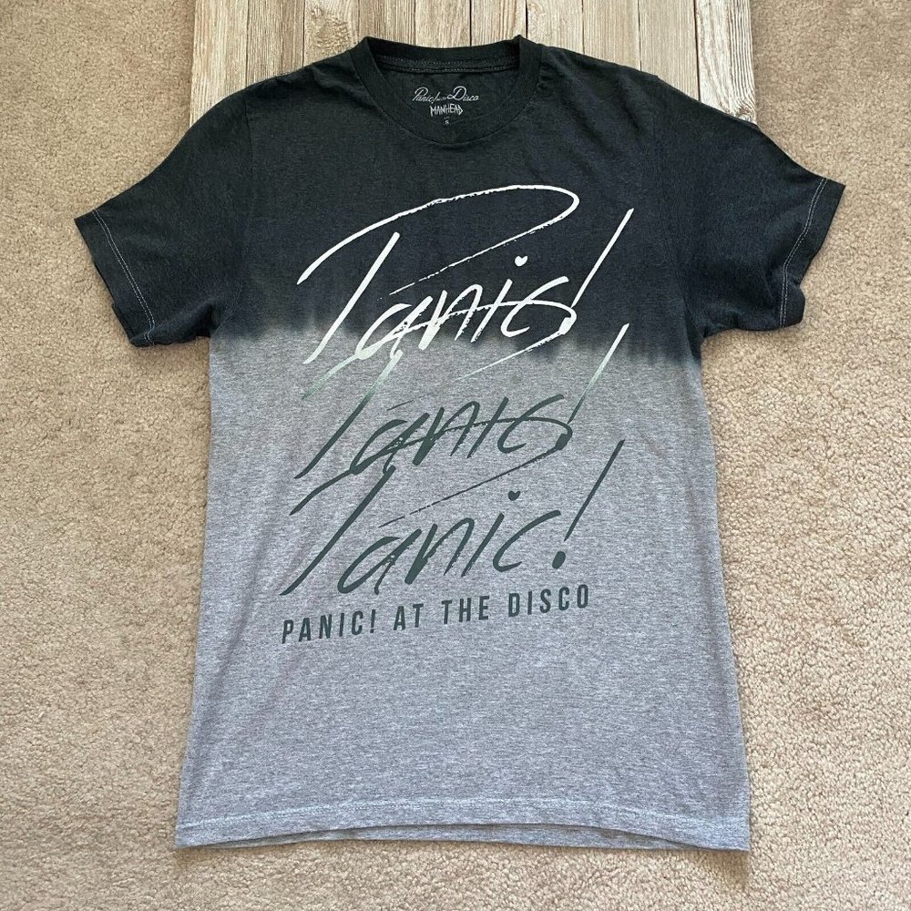 Panic! At The Disco Manhead S Graphic Band Ombre T-Shirt